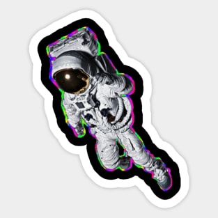 Glitching astronaut Sticker